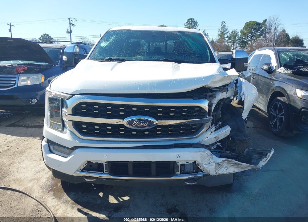 2021 FORD F-150 PLATINUM VIN: 1FTFW1ED6MFB88861