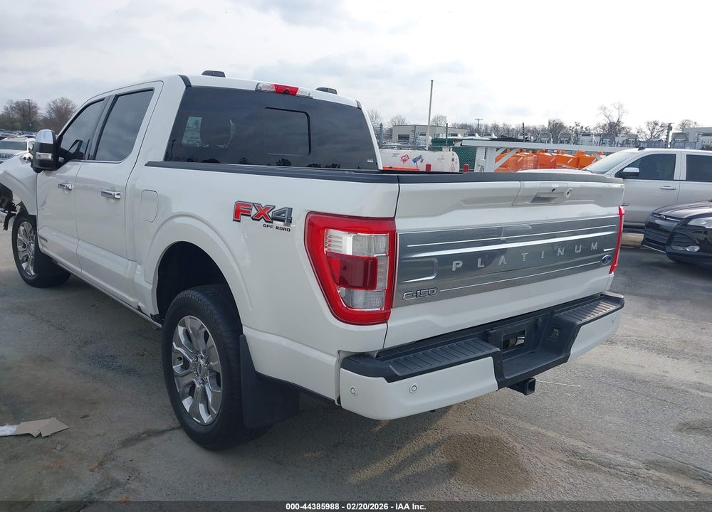 2021 FORD F-150 PLATINUM VIN: 1FTFW1ED6MFB88861