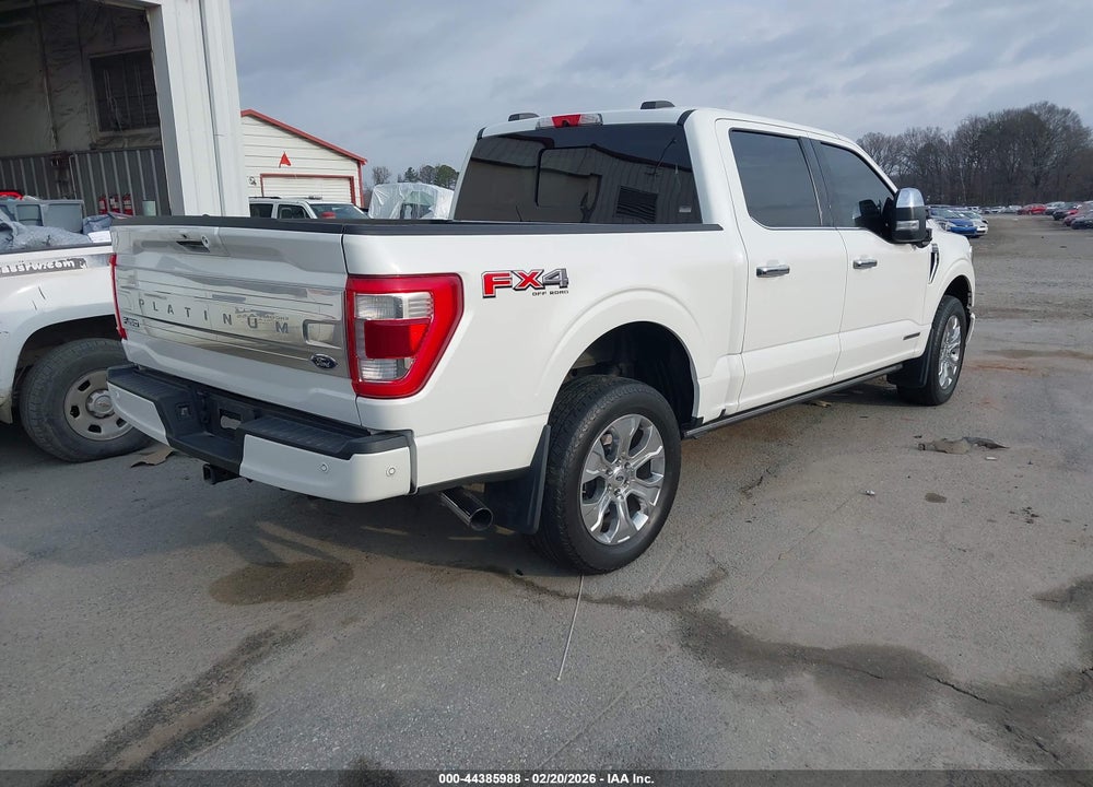2021 FORD F-150 PLATINUM VIN: 1FTFW1ED6MFB88861