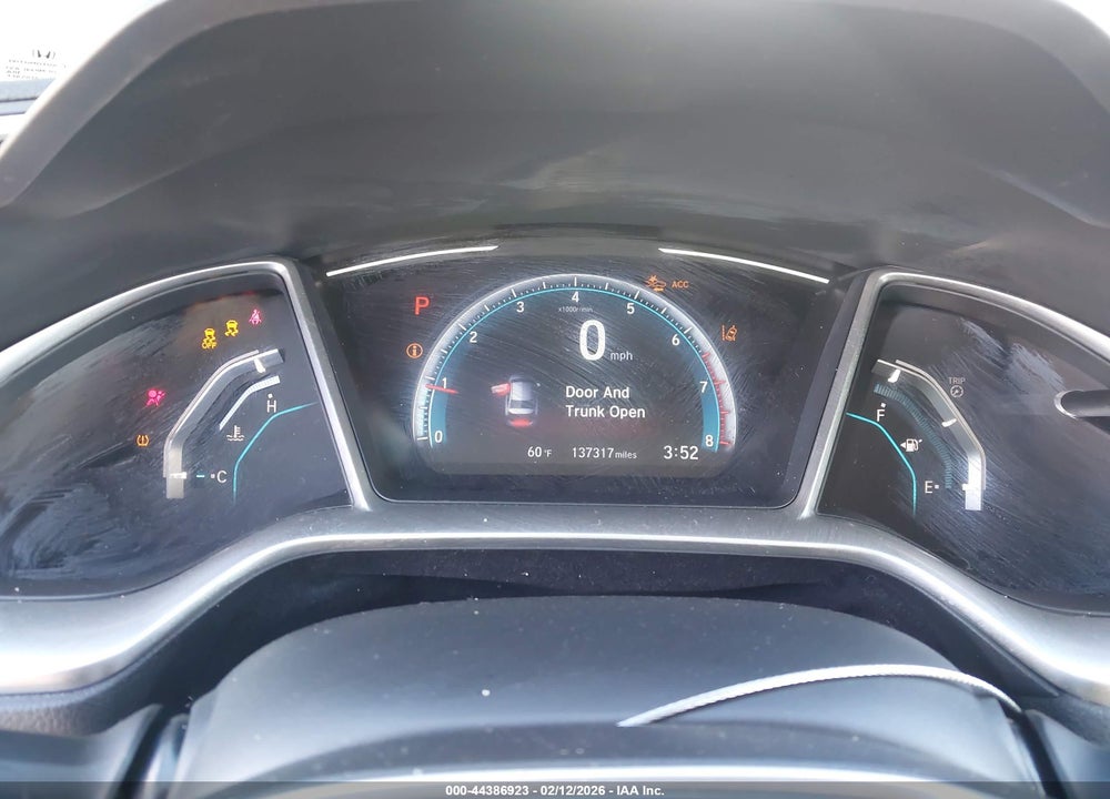 2019 HONDA CIVIC EX VIN: JHMFC1F35KX000884