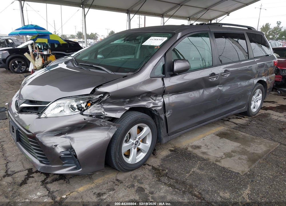 2019 TOYOTA SIENNA LE 8 PASSENGER VIN: 5TDKZ3DC5KS966574