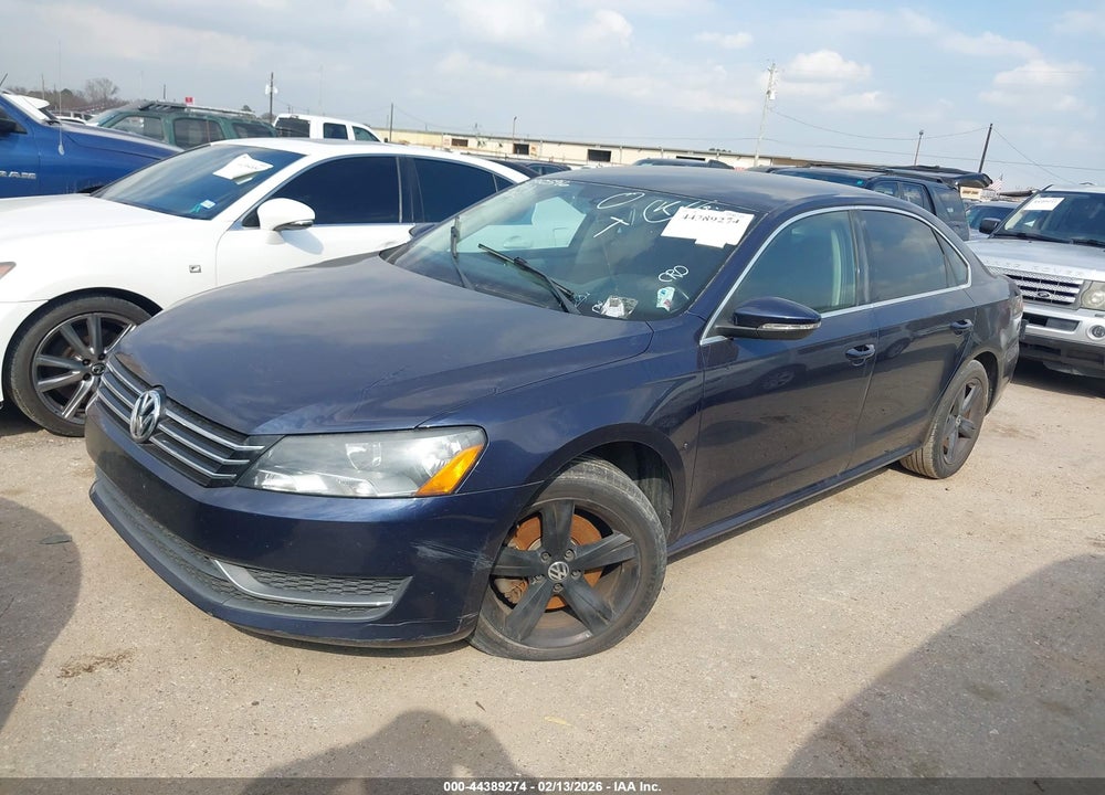 2012 VOLKSWAGEN PASSAT 2.5L SE VIN: 1VWBP7A34CC090596
