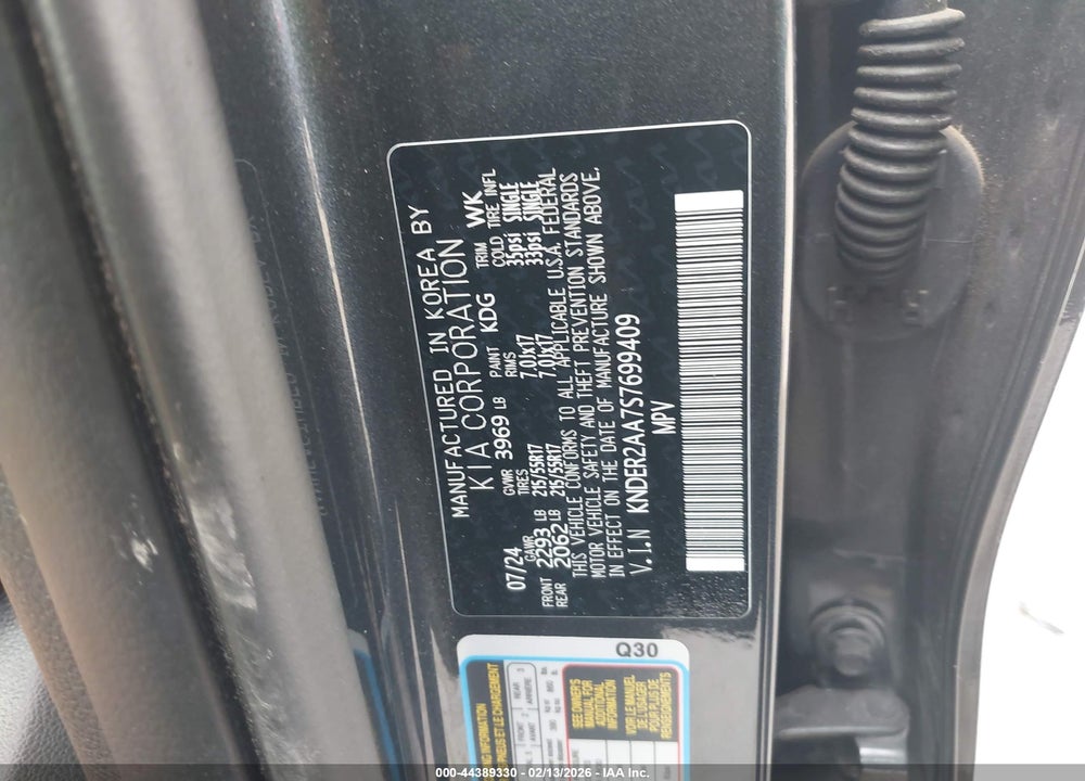 2025 KIA SELTOS EX VIN: KNDER2AA7S7699409