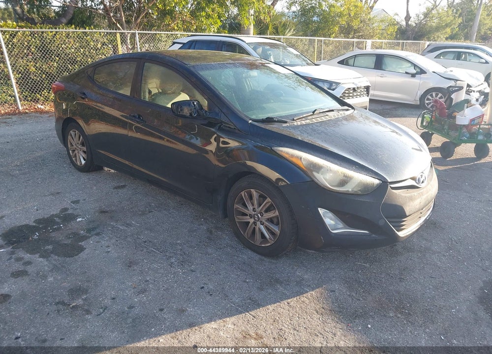 2014 HYUNDAI ELANTRA SE VIN: 5NPDH4AEXEH536136