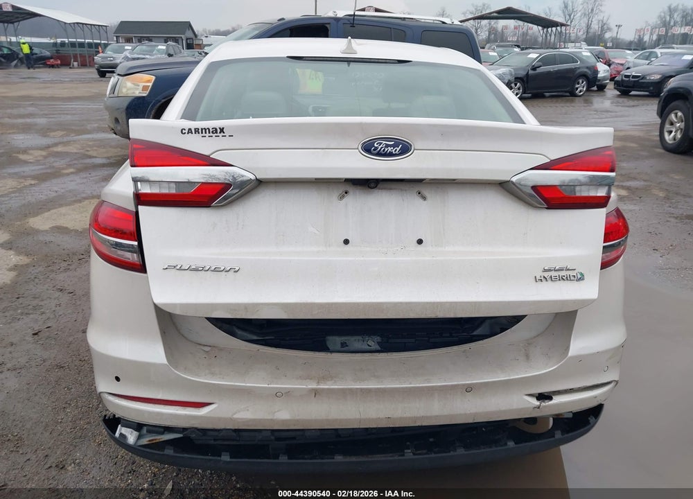 2019 FORD FUSION HYBRID SEL VIN: 3FA6P0MU9KR257492