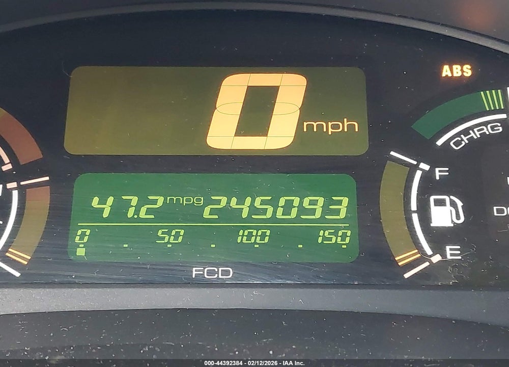 2000 HONDA INSIGHT VIN: JHMZE1352YT000712