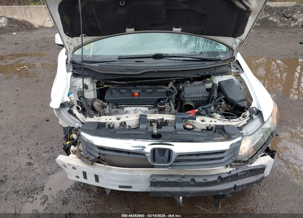 2012 HONDA CIVIC LX VIN: 19XFB2F57CE381618