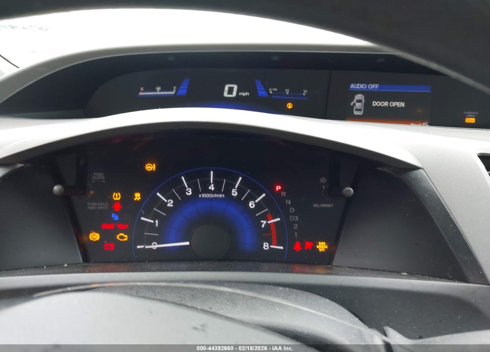2012 HONDA CIVIC LX VIN: 19XFB2F57CE381618