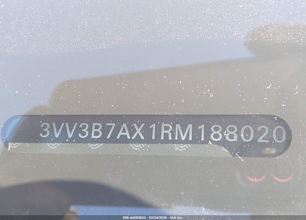 2024 VOLKSWAGEN TIGUAN 2.0T SE/2.0T WOLFSBURG EDITION VIN: 3VV3B7AX1RM188020