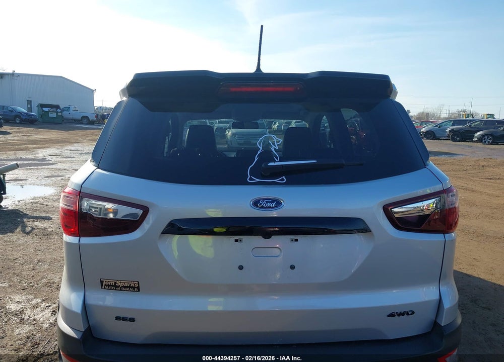 2021 FORD ECOSPORT SES VIN: MAJ6S3JL5MC397231