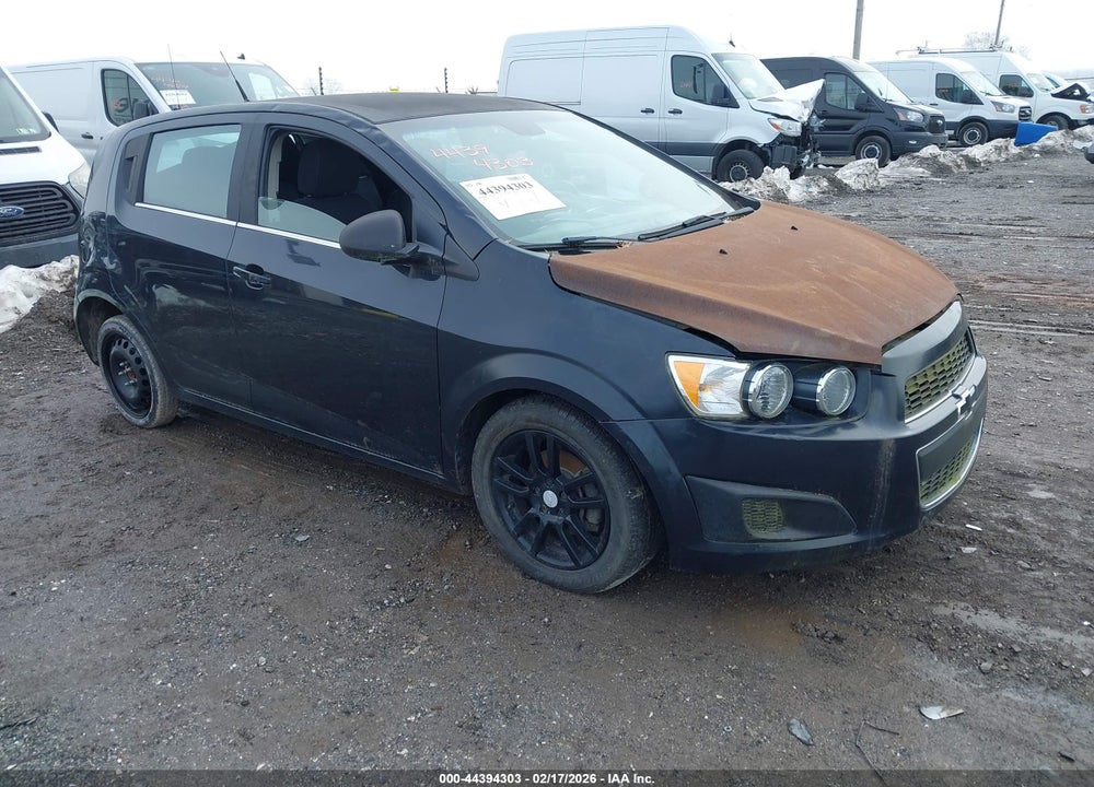 2013 CHEVROLET SONIC LT MANUAL VIN: 1G1JD6SB2D4163525