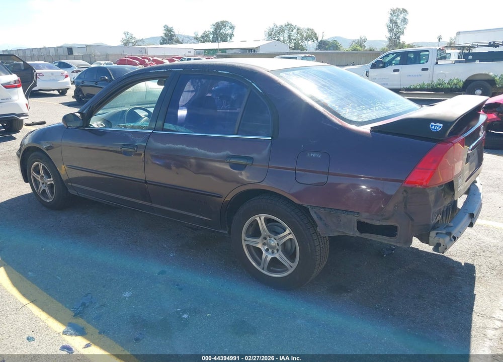 2001 HONDA CIVIC LX VIN: 2HGES16531H501522