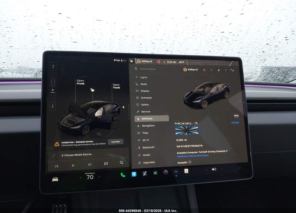 2024 TESLA MODEL 3 PERFORMANCE ALL-WHEEL DRIVE VIN: 5YJ3E1ET7RF806715