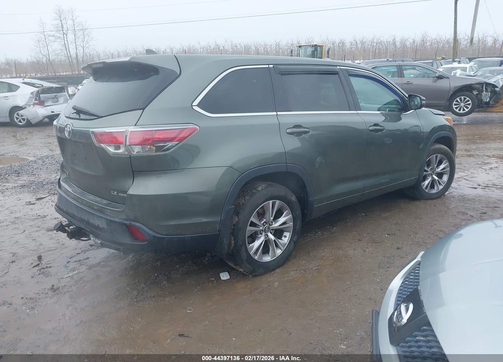 2016 TOYOTA HIGHLANDER LE PLUS V6 VIN: 5TDBKRFH7GS354240