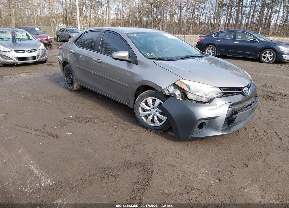 2016 TOYOTA COROLLA LE VIN: 2T1BURHE1GC711126