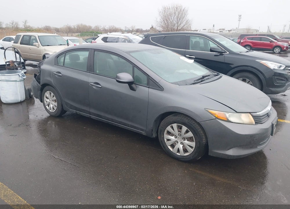 2012 HONDA CIVIC LX VIN: 19XFB2F52CE368484