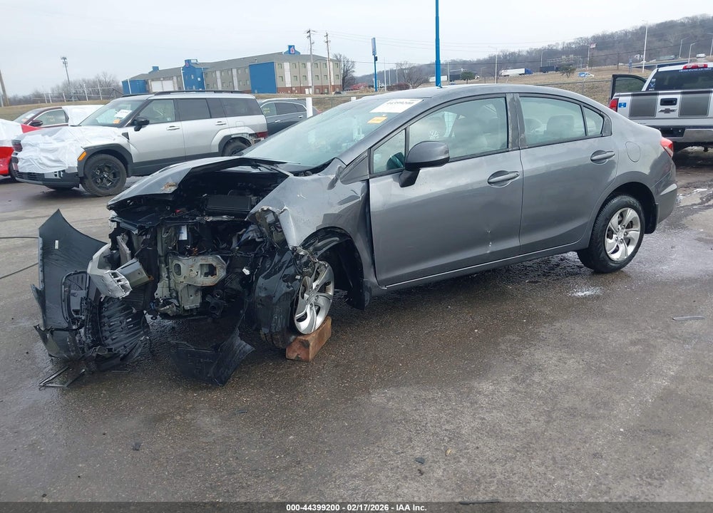 2013 HONDA CIVIC LX VIN: 19XFB2F58DE058681