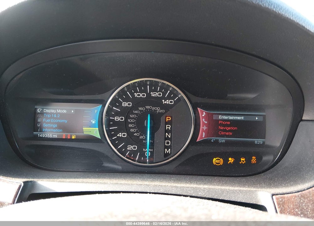 2011 FORD EDGE LIMITED VIN: 2FMDK3KCXBBB37660