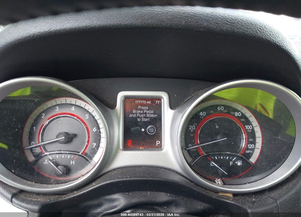 2013 DODGE JOURNEY SXT VIN: 3C4PDDBG6DT615438
