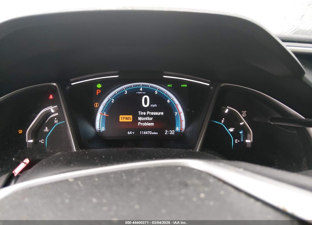 2019 HONDA CIVIC EX VIN: JHMFC1F35KX001520