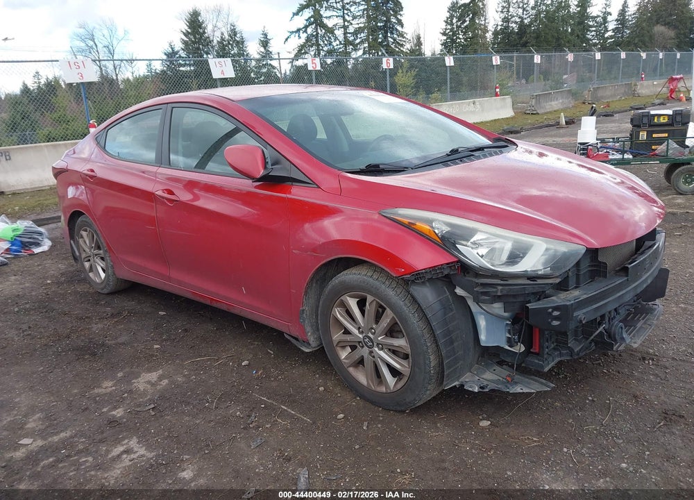 2015 HYUNDAI ELANTRA SE VIN: KMHDH4AE5FU387492