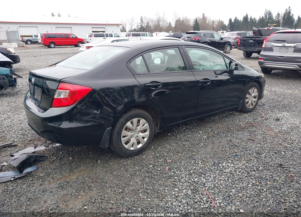 2012 HONDA CIVIC LX VIN: 19XFB2F5XCE316245