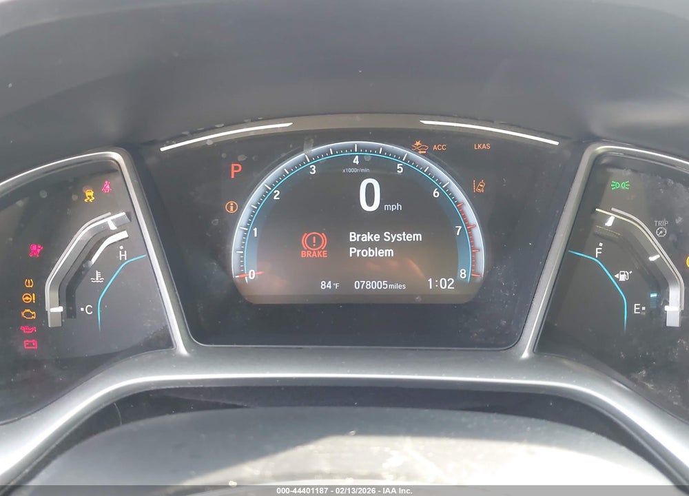 2019 HONDA CIVIC EX VIN: 19XFC1F38KE007670