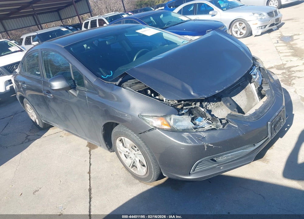 2013 HONDA CIVIC LX VIN: 2HGFB2F51DH599836