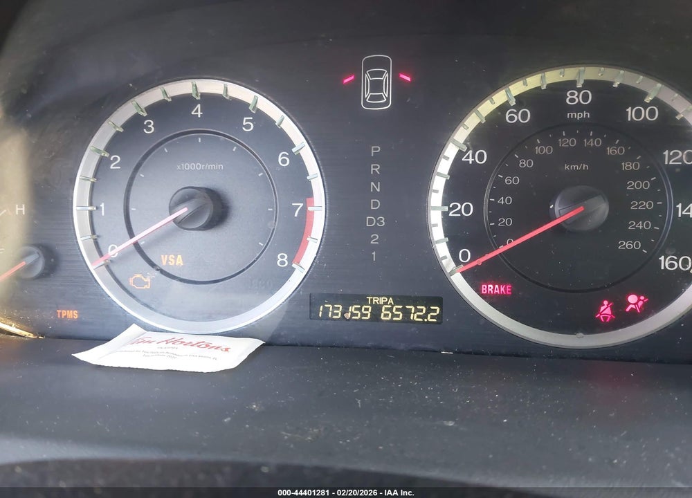 2010 HONDA ACCORD 2.4 LX VIN: 1HGCP2F3XAA063710