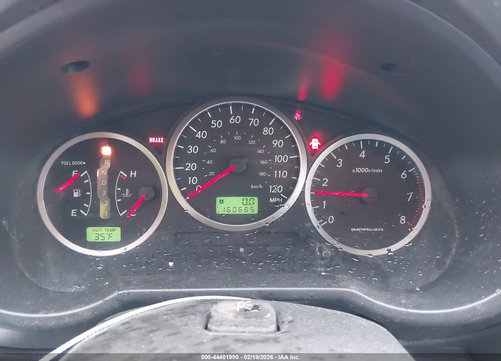 2006 SUBARU IMPREZA OUTBACK SPORT VIN: JF1GG686X6H817305