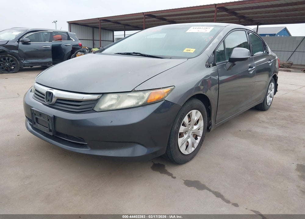 2012 HONDA CIVIC LX VIN: 19XFB2F57CE106380