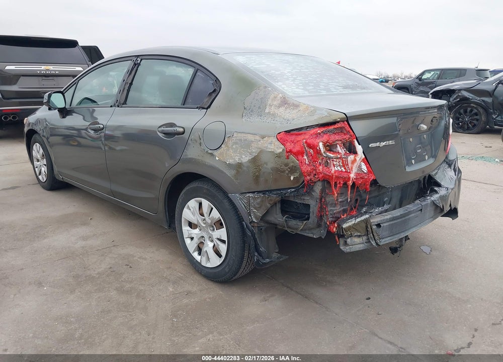 2012 HONDA CIVIC LX VIN: 19XFB2F57CE106380