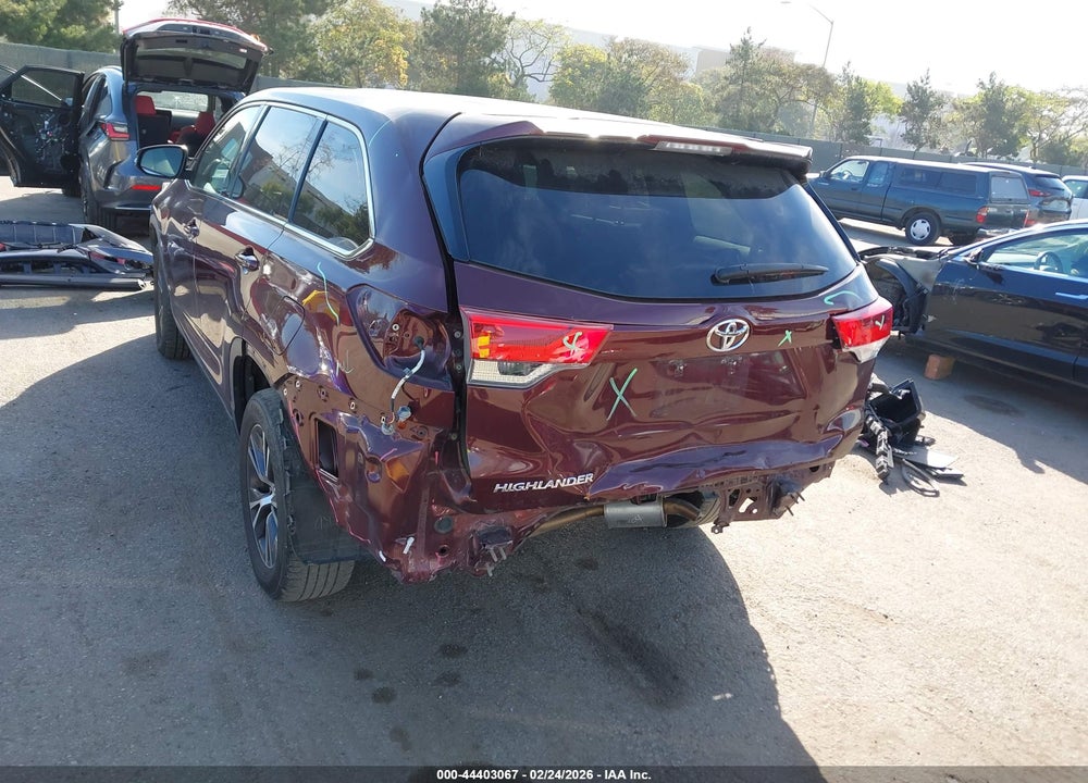 2019 TOYOTA HIGHLANDER LE VIN: 5TDZARFHXKS053049