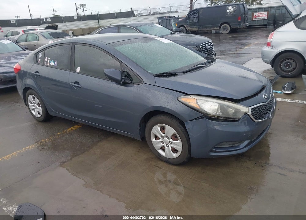 2016 KIA FORTE LX VIN: KNAFK4A66G5586339