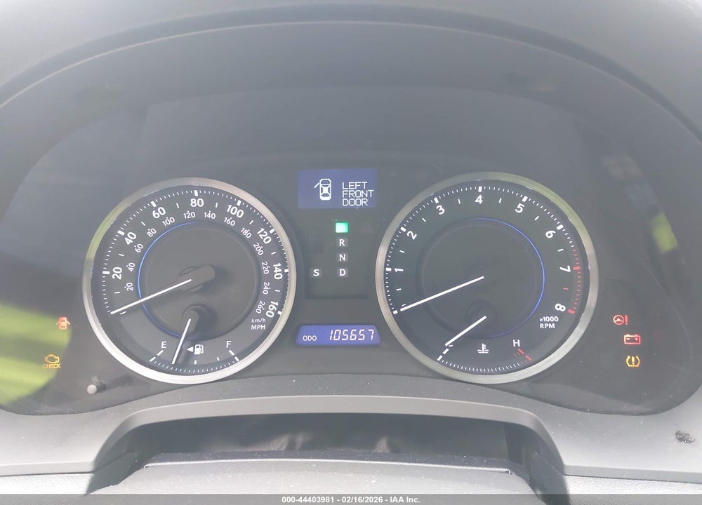 2012 LEXUS IS 250 VIN: JTHCF5C24C5057992