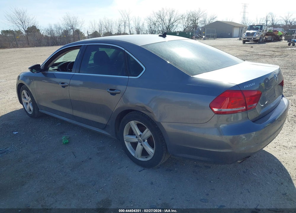 2012 VOLKSWAGEN PASSAT 2.5L SE VIN: 1VWBH7A3XCC053453
