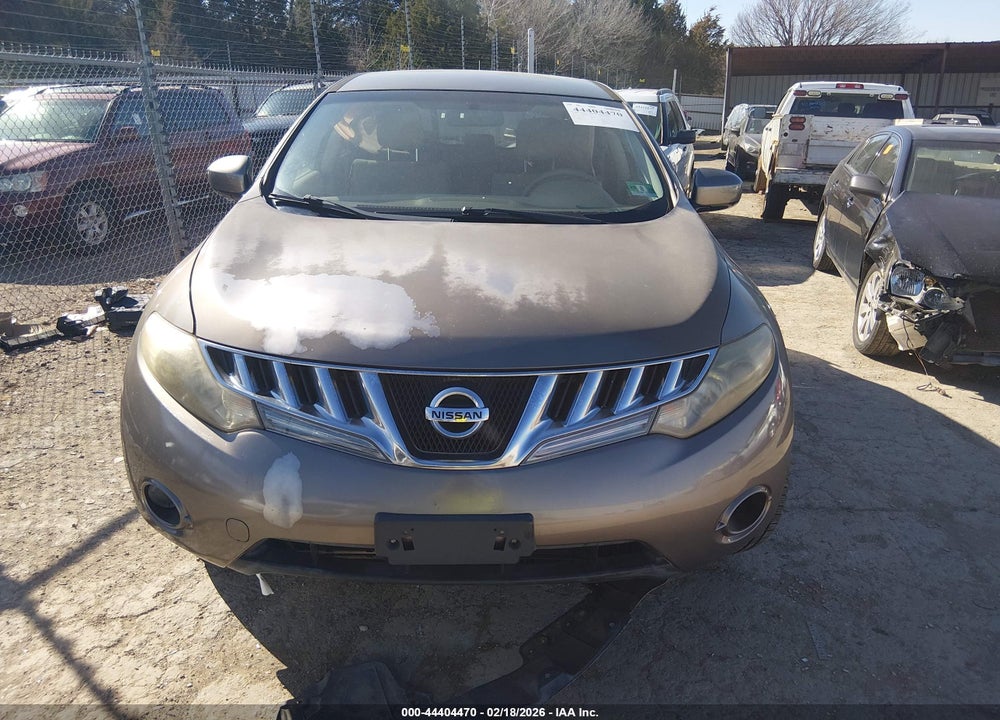 2010 NISSAN MURANO S VIN: JN8AZ1MW9AW122583