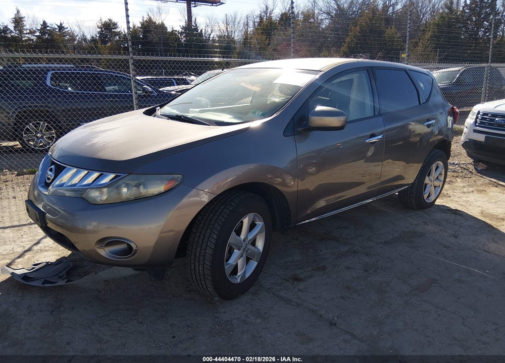 2010 NISSAN MURANO S VIN: JN8AZ1MW9AW122583