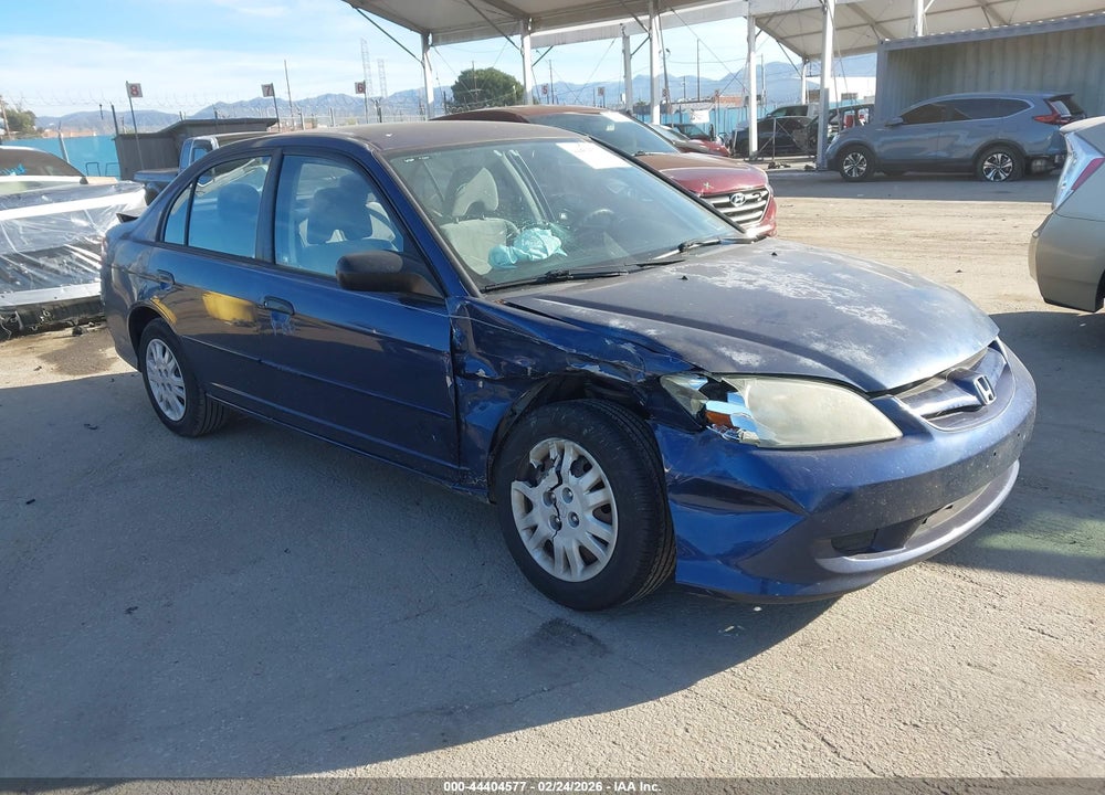 2004 HONDA CIVIC LX VIN: 2HGES16564H511272