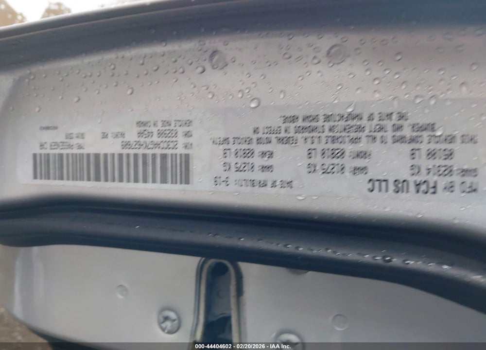 2019 CHRYSLER 300 TOURING VIN: 2C3CCAAG7KH627609