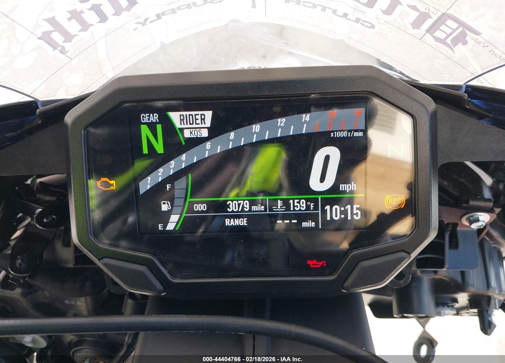 2025 KAWASAKI ZX636 K VIN: JKBZXJJ10SA024897