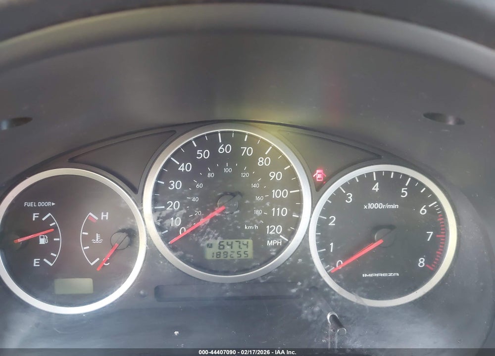 2006 SUBARU IMPREZA OUTBACK SPORT VIN: JF1GG68626G815957