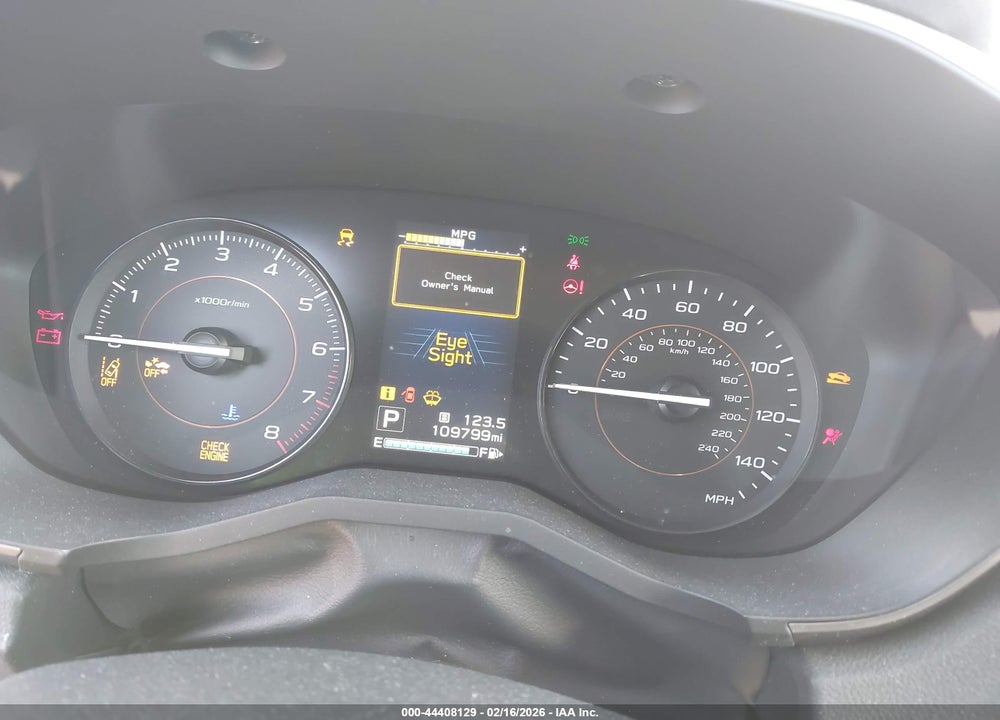 2019 SUBARU CROSSTREK 2.0I PREMIUM VIN: JF2GTAEC2K8265894