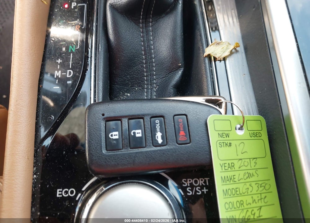 2013 LEXUS GS 350 VIN: JTHBE1BL1D5016691