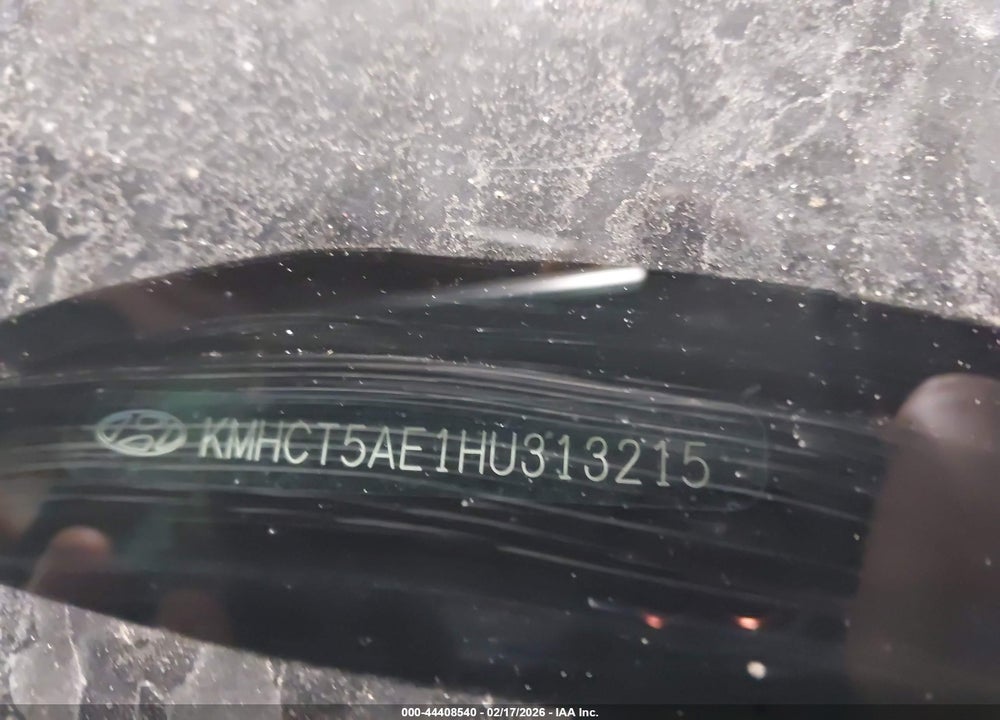 2017 HYUNDAI ACCENT SE VIN: KMHCT5AE1HU313215