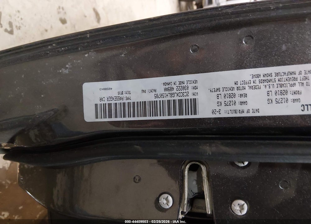 2020 DODGE CHARGER SXT AWD VIN: 2C3CDXJG6LH150785