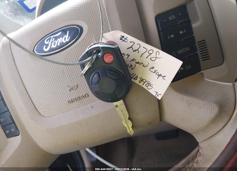 2009 FORD ESCAPE XLT VIN: 1FMCU03G19KA44970