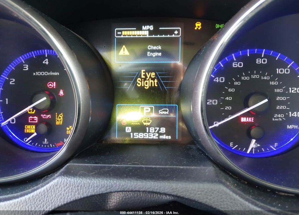 2016 SUBARU OUTBACK 2.5I LIMITED VIN: 4S4BSBNC9G3238208