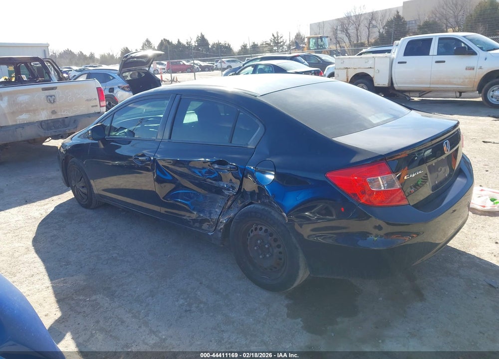 2012 HONDA CIVIC LX VIN: 2HGFB2F52CH333210