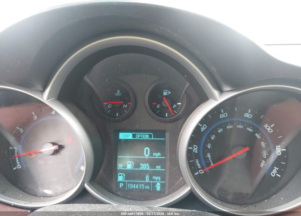 2013 CHEVROLET CRUZE 2LT AUTO VIN: 1G1PE5SB9D7267820